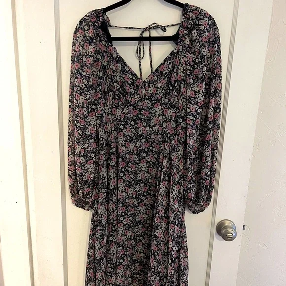chinese dress ladies Midsummer Floral Tiered Maxi Dress